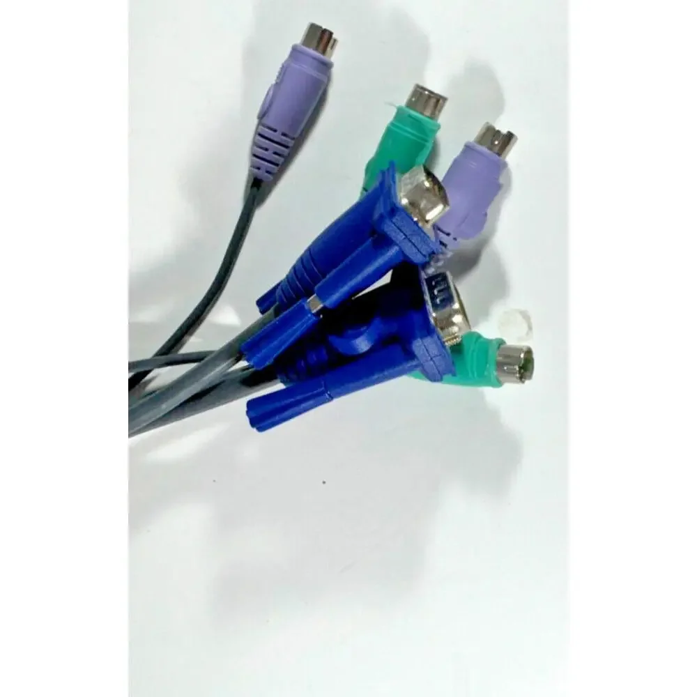 IOGear GCS62 2-Port (2x6' build-in Cables) MiniView PS/2 KVM Switch